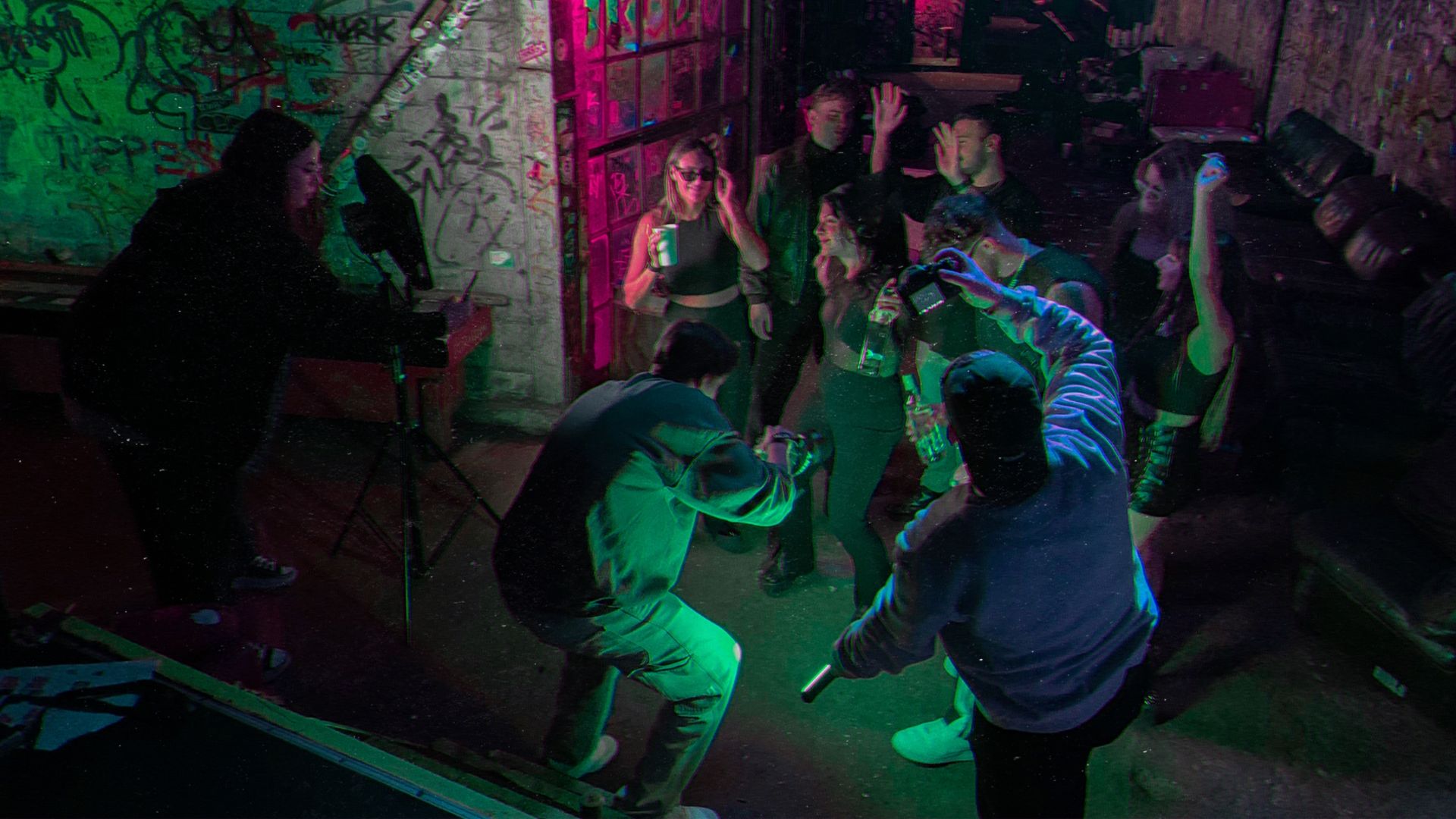 Foto-Shooting mit Clubbesuchern