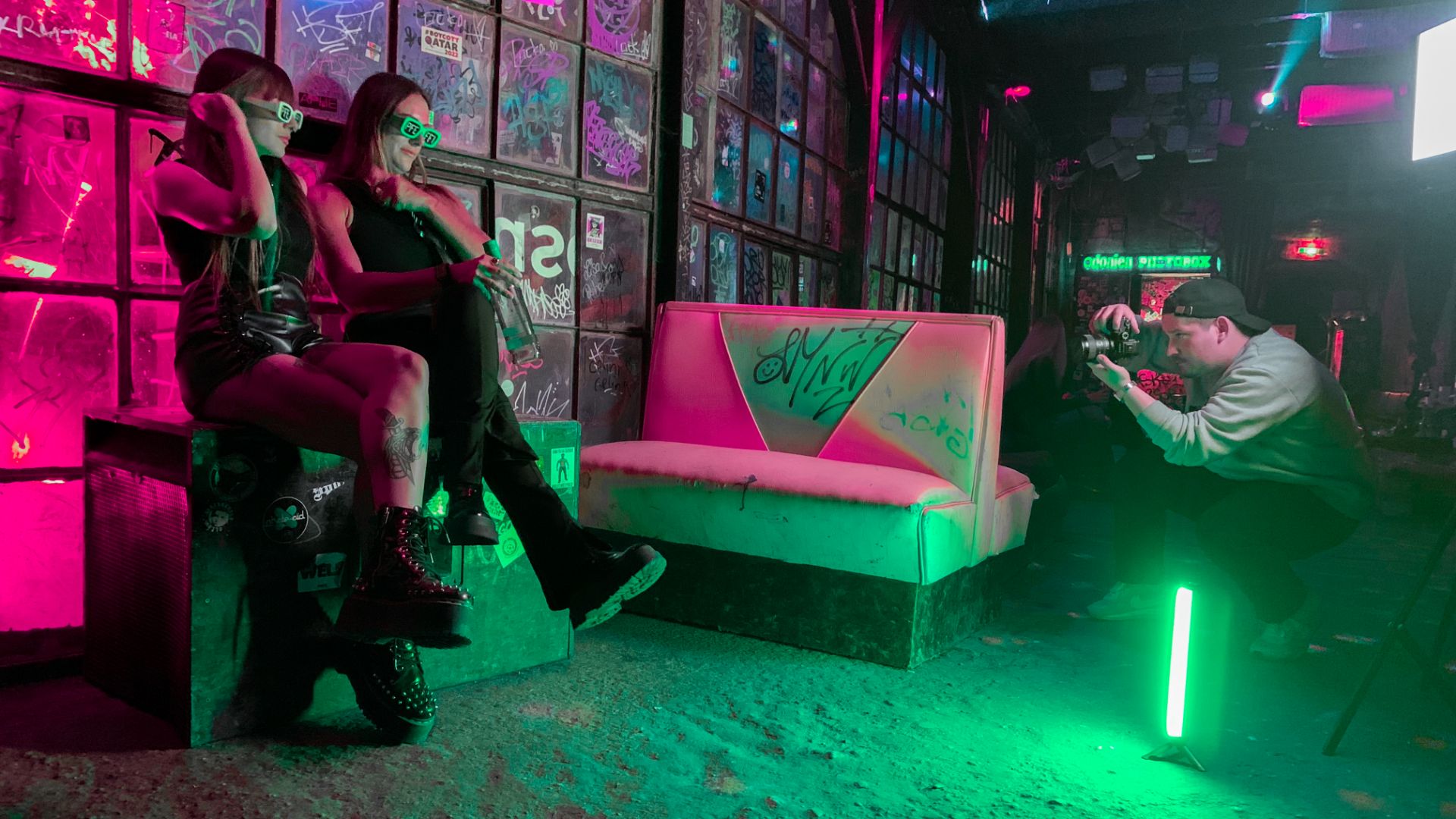 Foto-Shooting mit Clubbesuchern