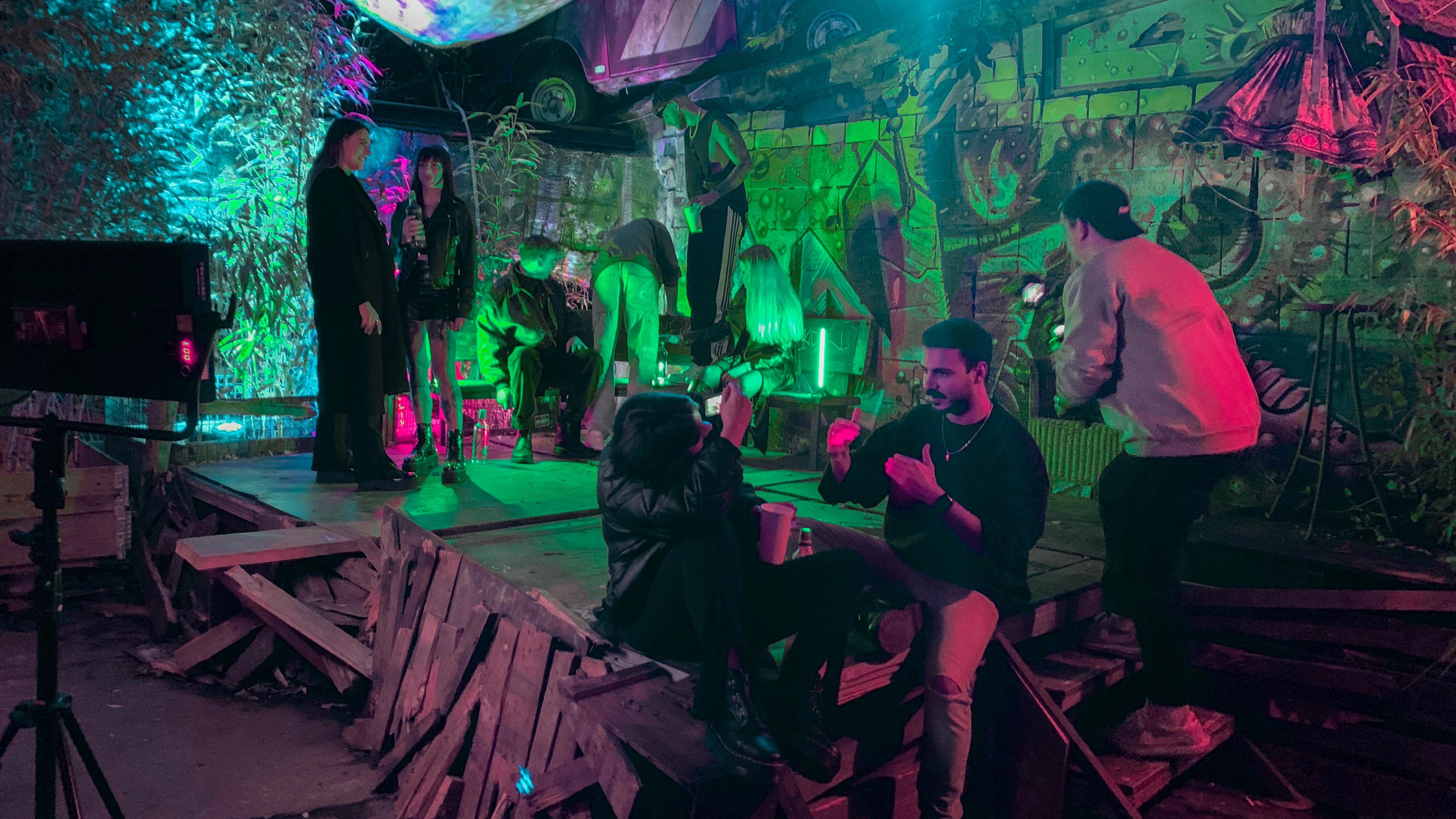 Foto-Shooting mit Clubbesuchern