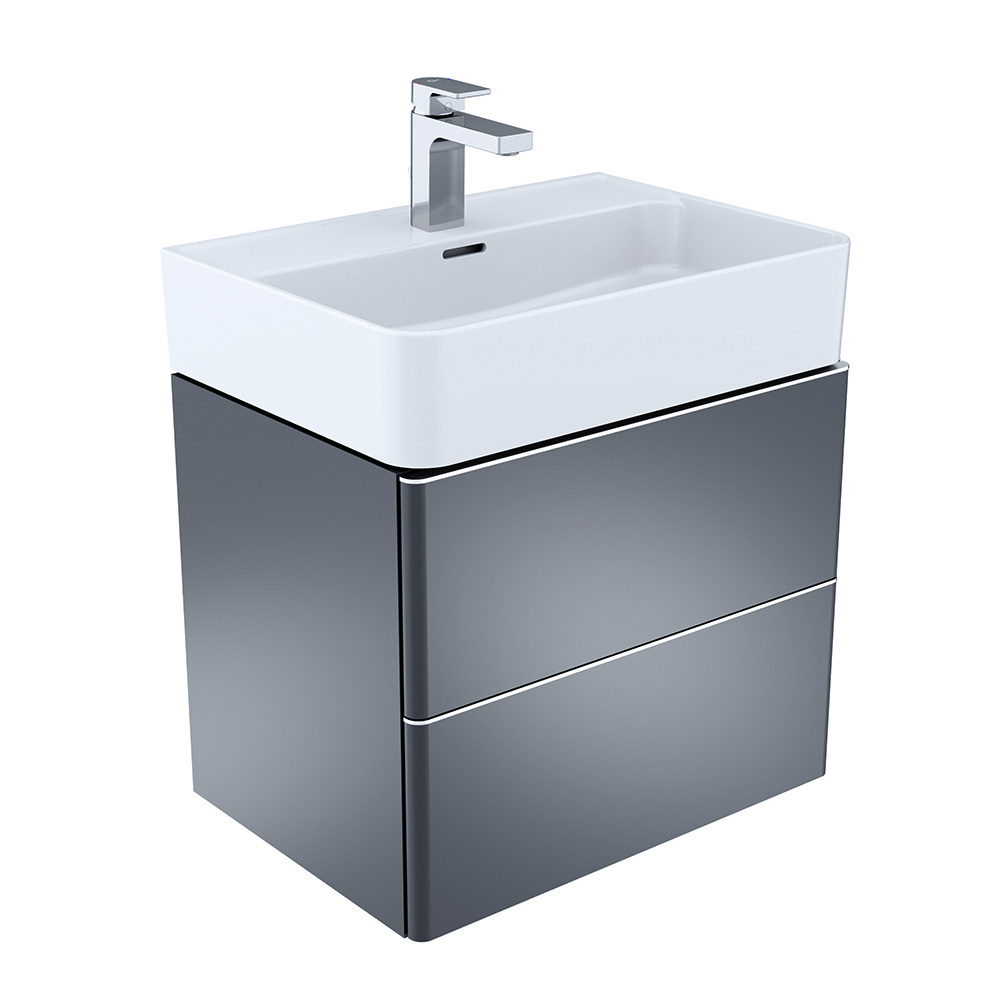 Das Bild zeigt ein 3D Rendering eines Waschtisches.